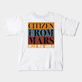 citizen from mars Kids T-Shirt